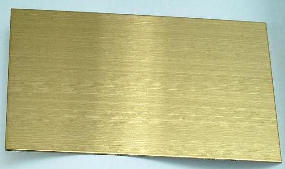 golden color stainless steel sheet